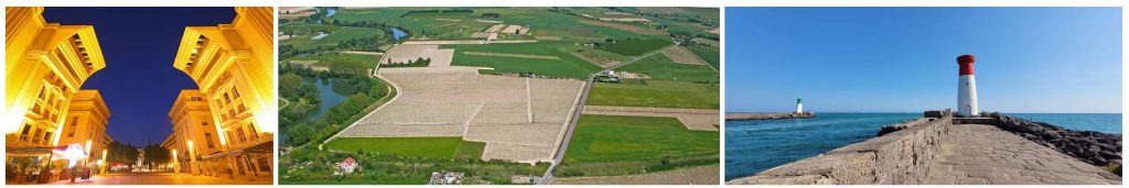 Photos Montpellier nuit Hérault Antigone - photographie Pays de Lunel Vidourle - Image du phare de la Tamarissière à l'embouchure de l